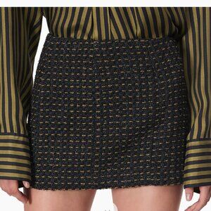 Rag & Bone Christine Tweed Miniskirt Black multi NWY Sz 10